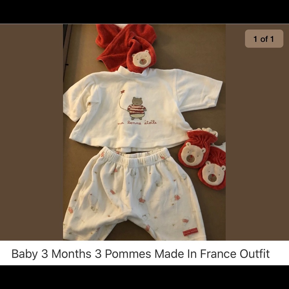 4pc confetti outfit made in France